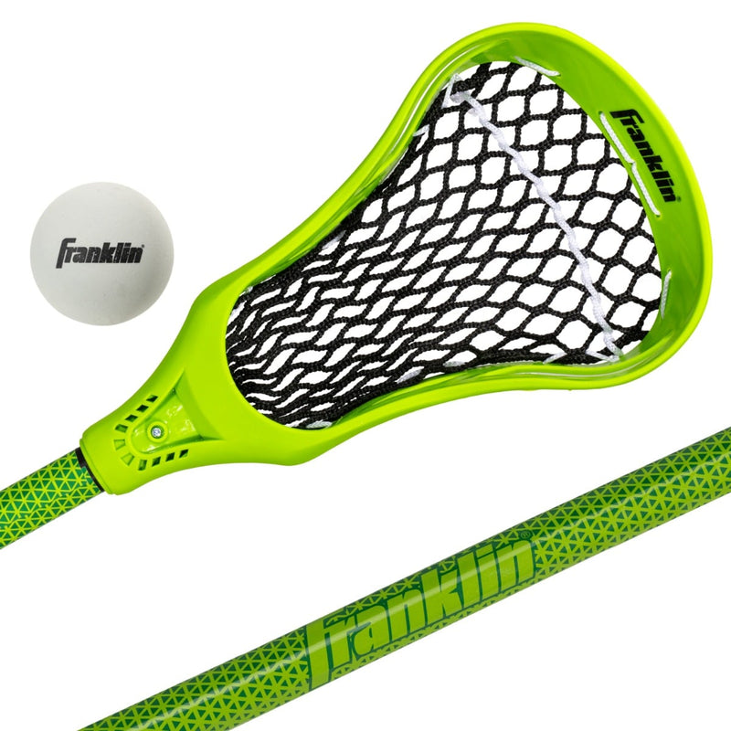 Franklin Sports Youth Lacrosse Stick & Ball Set - Green