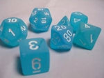 Chessex: Frosted Carribean Blue/White 7-Die Set