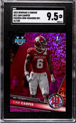 2023 Bowman U Chrome Fuchsia Mini-Diamond Cam Camper #21 /150 SGC 9.5