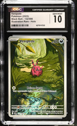 2025 Pokémon Black Bolt Illustration Rare Holo Venipede #132/086 CGC 10