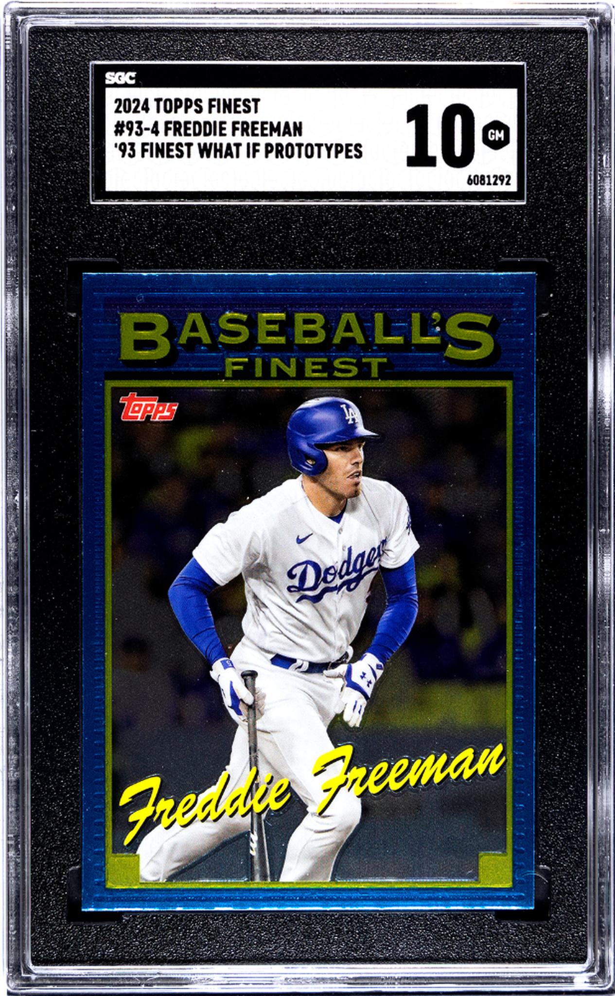 2024 Topps Finest '93 Finest What If Prototypes Freddie Freeman #93-4 SGC 10