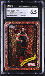 2025 Topps Chrome #100 Wonder Man Rose Gold Mini-Diamond Refractor CGC 8.5