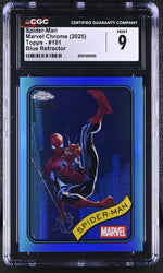 2025 Topps Chrome #101 Spider-Man /299 CGC 9