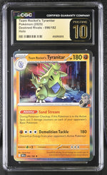 2025 Pokemon #096/182 Team Rocket's Tyranitar Destined Rivals CGC 10