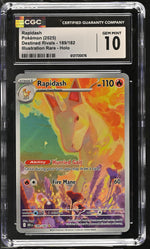 2025 Pokemon #189/182 Rapidash Destined Rivals CGC 10