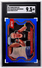 2021 Panini Prizm UFC Blue Prizm Valentina Shevchenko #139 24/199 SGC 9.5