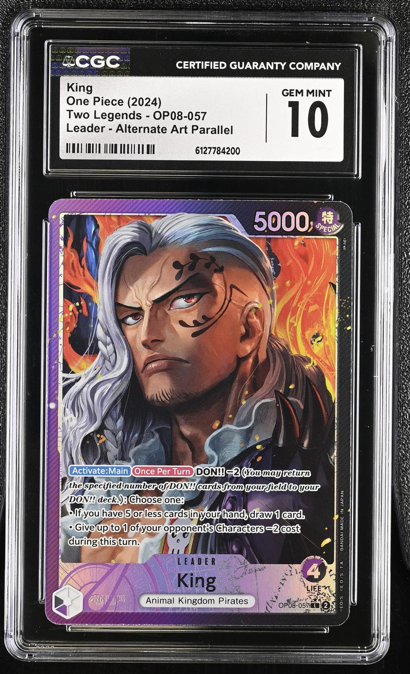 2024 One Piece #OP08-057 King Two Legends CGC 10