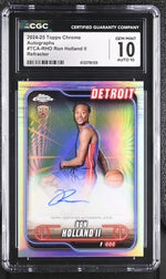 2024 Topps Chrome #TCA-RHO Ron Holland II Autographs Auto CGC 10