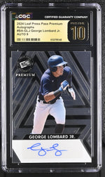 2024 Press Pass Premium # George Lombard Jr. Press Pass Premium /199 CGC 10