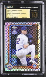 2025 Topps Chrome #PDC-150 Jonathan Santucci Pro Debut CGC 10