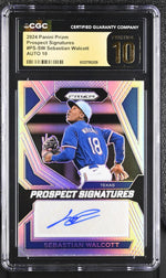2024 Prizm #PS-SW Sebastian Walcott Prospect Signatures CGC 10