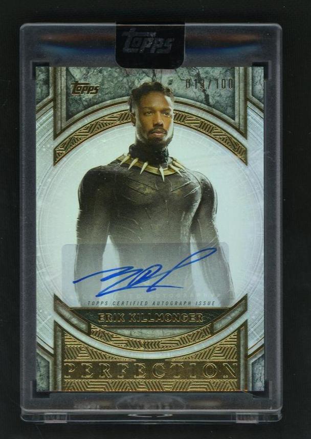 Topps Marvel Perfection Autograph Michael B. Jordan as Erik Killmonger #MP-MJ /100