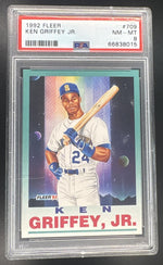 1992 Fleer Tradition Ken Griffey #709 PSA 8
