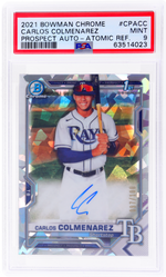 2021 Bowman Chrome Carlos Colmenarez #CPA-CC /100 PSA 9 Auto Atomic Refractor