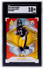 2021 Panini Phoenix Fire Burst Najee Harris #111 SGC 10 RC