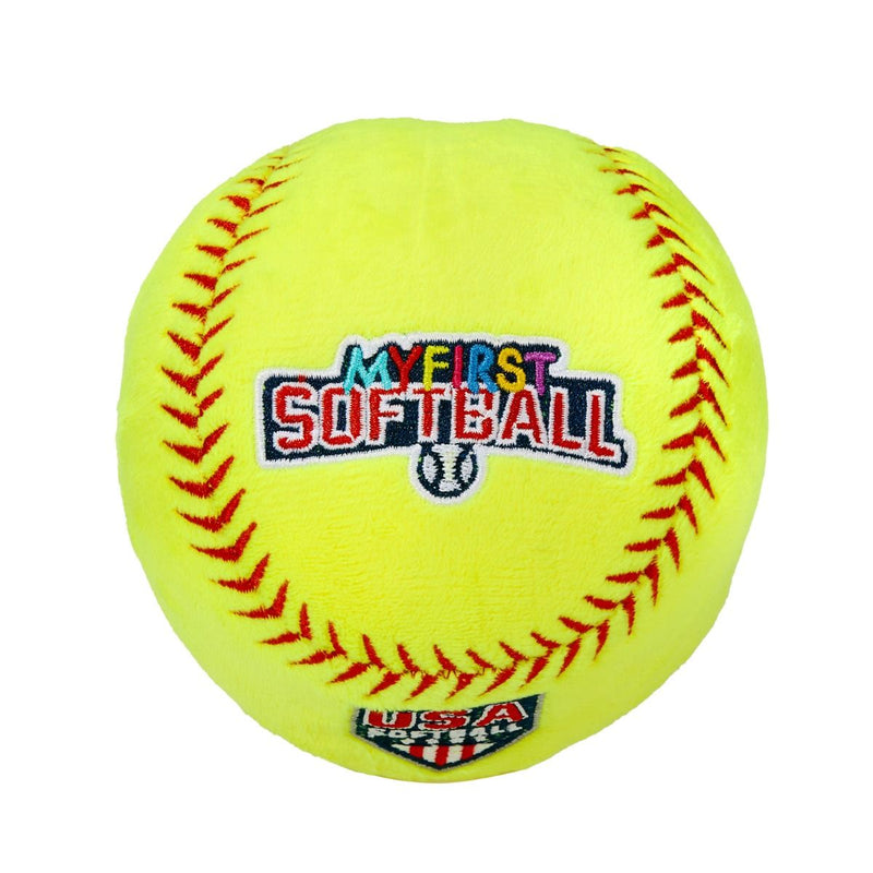 Franklin Sports USA Softball MyFirst Soft Plush Softball - 4 Inch