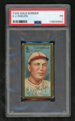 1911 T205 Gold Border Edward Phelps #158 PSA 1