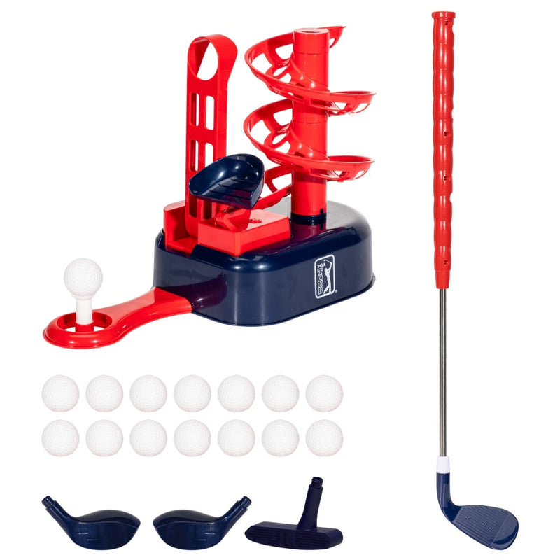 Franklin Sports PGA Tour Kids Golf Tee Trainer with Automatic Ball Feeder