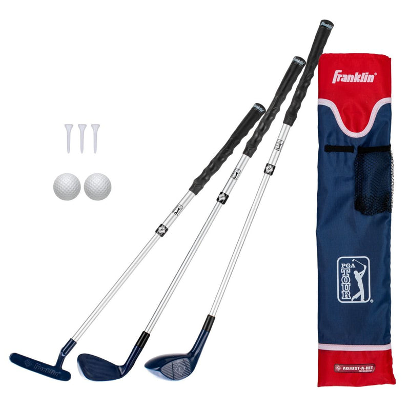 Franklin Sports PGA Tour Adjustable Youth Golf Set with Bag and Balls