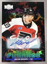 2024 Upper Deck Skybox Metal Universe Matvei Michkov #BF-13 Blast Furnace Auto Rookie RC