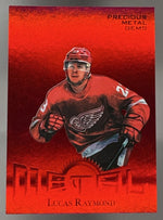 2024 Upper Deck Skybox Metal Universe Lucas Raymond Retro Red PMG /100 SSP