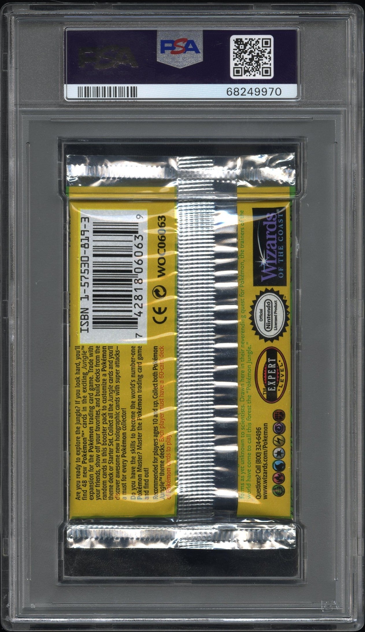 1999 Pokémon Jungle 1st Edition Flareon Booster Pack PSA 9