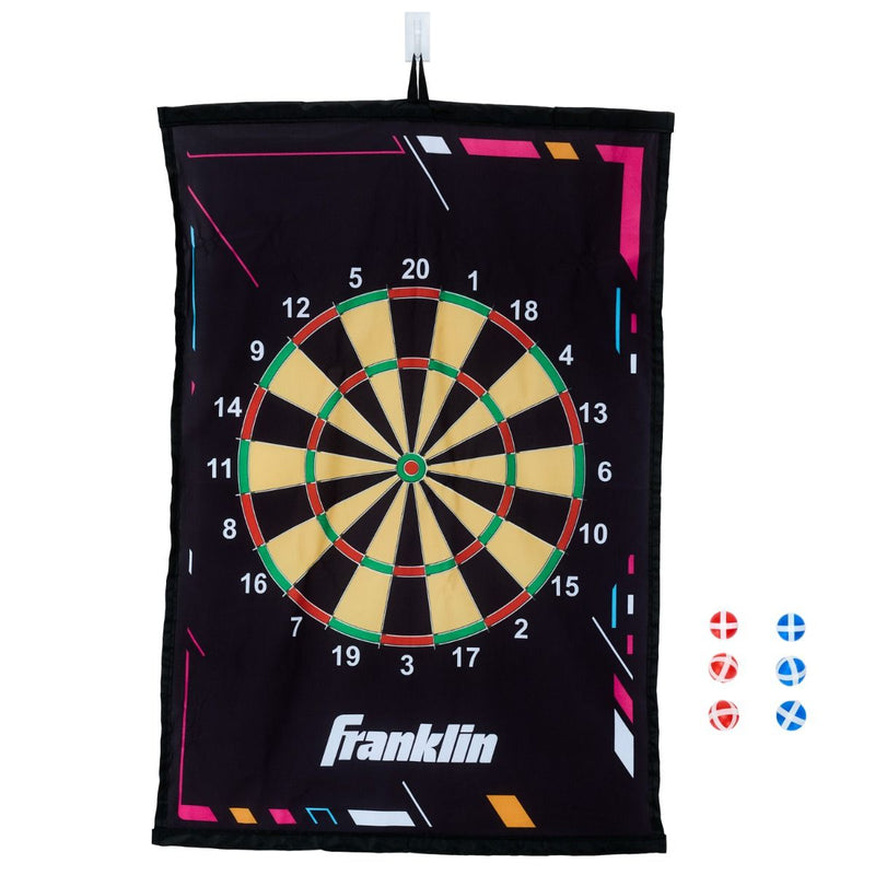 Franklin Sports Kids Dartboard Target Toss Game Set with Stick Balls