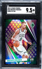 2023-24 Panini Phoenix Purple Kristaps Porzingis #152 /150 SGC 9.5
