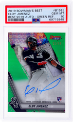 2019 Bowman's Best Eloy Jimenez Green Refractor Auto #B19EJ /99 PSA 10 RC