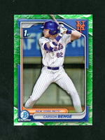 2024 Bowman Chrome Carson Benge 1st Lunar Glow Refractor Rookie RC SP
