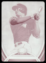 2013 Bowman Platinum 35 Giancarlo Stanton Magenta Printing Plate 1/1 Miami Marlins