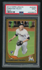 2013 Topps Update Gold Christian Yelich #US290 /2013 PSA 9