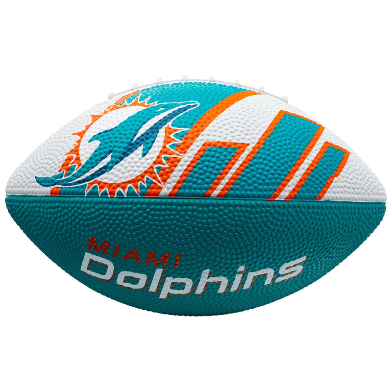 Franklin Sports NFL Rubber Football - Miami Dolphins - Size 8.5"