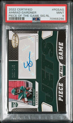 2022 Certified #PGS-AG Ahmad Gardner Piece of the Game /99 PSA 9