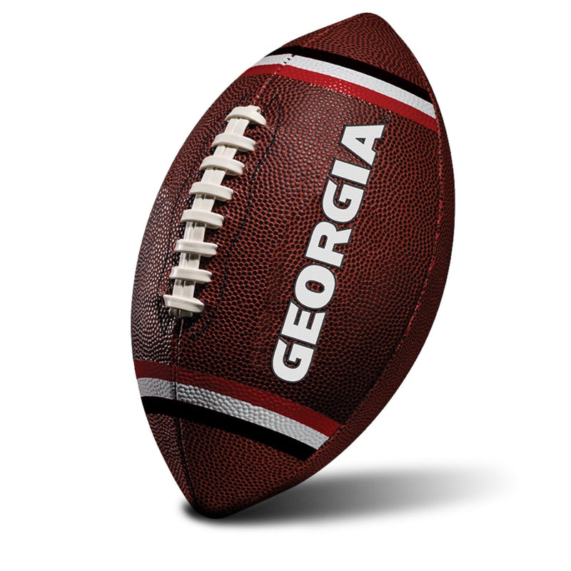 Franklin Sports NCAA Georgia Bulldogs Junior Football - Brown Leather Look