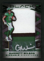 2022 Panini Black SSR-GWI Garrett Wilson Sizeable Signatures Rookie /75 VG New York Jets Auto