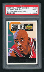 1994 Collector's Choice International German Michael Jordan #420 PSA 9