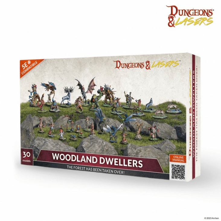 Archon Studio Dungeons & Lasers Woodland Dwellers - 30 Miniatures