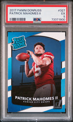 2017 Panini Donruss Rated Rookie Patrick Mahomes II #327 PSA 5