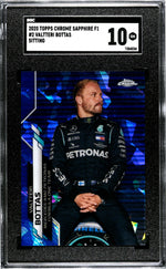 2020 Topps Chrome #2 Valtteri Bottas Sapphire F1 SGC 10