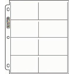 Ultra Pro 8-Pocket Vintage Card Pages (100 Count) - 208D
