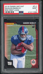2018 Panini Instant NFL Rps First Look Saquon Barkley #FL2 PSA 9