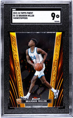 2023 Topps Finest Showstoppers Brandon Miller #SS-22 RC SGC 9