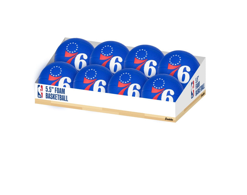 Franklin Sports NBA Philadelphia 76ers Foam Basketball - 5.5 Inch