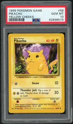 1999 Pokemon Base Set Yellow Cheeks Pikachu #58 PSA 10