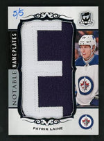 2018 Upper Deck The Cup NN-PL Patrik Laine Notable Nameplates 5/5 Winnipeg