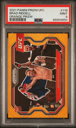 2021 Panini Prizm Orange Brad Riddell #118 RC PSA 9
