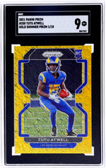 2021 Panini Prizm Gold Shimmer Tutu Atwell #350 1/10 SGC 9 RC