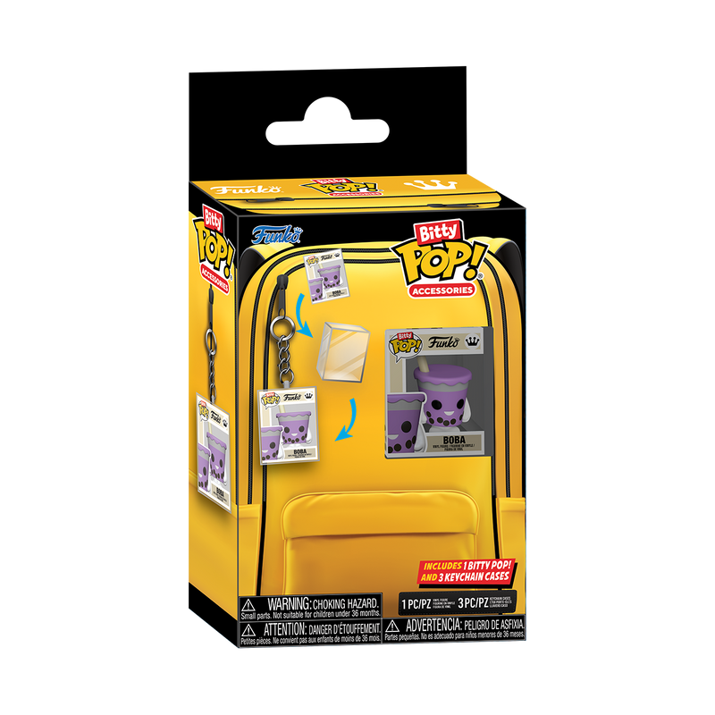 Funko Bitty Pop! Accessories: Keychain Cases 4-Pack