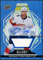 2022-23 Upper Deck Allure 63 Sam Bennett Blue Line Auto /25